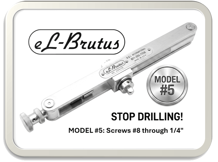 eL Brutus aircraft screw extractor manufactured by B&L International