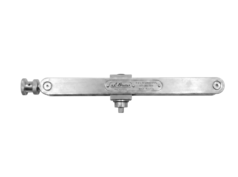 El Brutus screw extractor being used to remove stuck high torque screws in a aircraft panel to perform an annual inspection